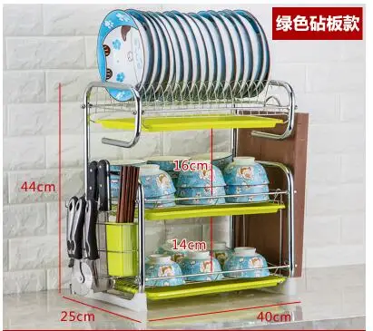 

Kitchen supplies racks. Three large-capacity drain rack. Bowl rack. 03