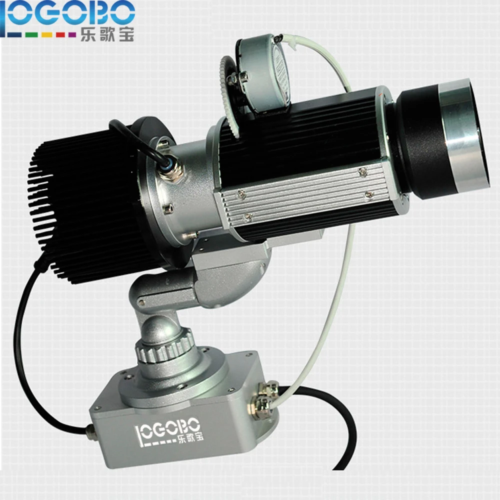 Лучшие продажи AC110-240V 30 Вт LED Gobo проектор свет ваше имя или буквы в свет Uplighting и гобо стекло повернуть проекция