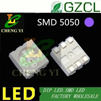

UV 5050 smd led 395-405nm purple surface mount chip led 5mm uva smt light diode
