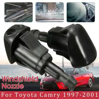 

2x Black Front Window Windshield Washer Nozzle Spray Jet For Toyota Camry 1997 1998 1999 2001 85381-AA010