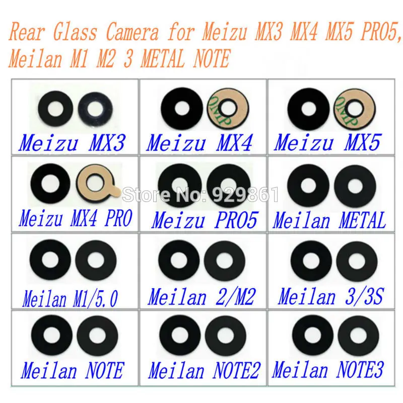 

1PCS New Rear Camera Glass repair for Meizu MX3 MX4 MX5 PRO5, Meizu M1 M2 3 METAL NOTE NOTE 2 NOTE 3 phone free shipping