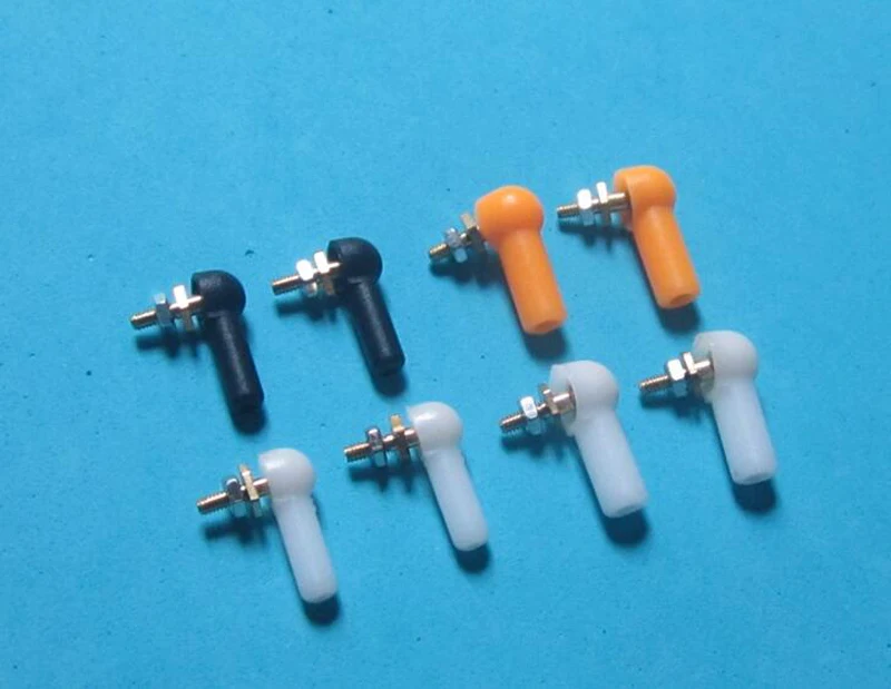 

Yuenhoang 20PCS/lot Plastic M2/M3 Rod End 2/3mm Ball End Ball Joint With Screw For Rc Boat Car Airplane Truck Buggy Crawler