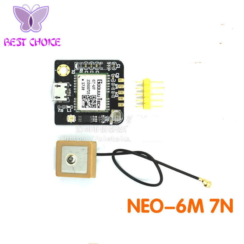 GT-U7 GPS Module GPS NEO-6M Navigation Satellite Positioning Satellite Positioning Receiver Compatible with 51 Microcontroller STM32 UO R3 IPEX Antenna for Arduino Drone Raspberry Pi 