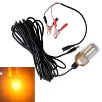 12V 60LED Lure Bait 30W Night Fishing Finder Lamp Light shads fishing LED boat fishing Deep Drop Underwater Aluminum Shell Light