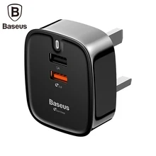 Baseus 3A двойное зарядное устройство USB Quick Charge 3,0 настенное зарядное устройство UK Plug QC3.0 быстрое зарядное устройство для samsung планшета мобильного телефона