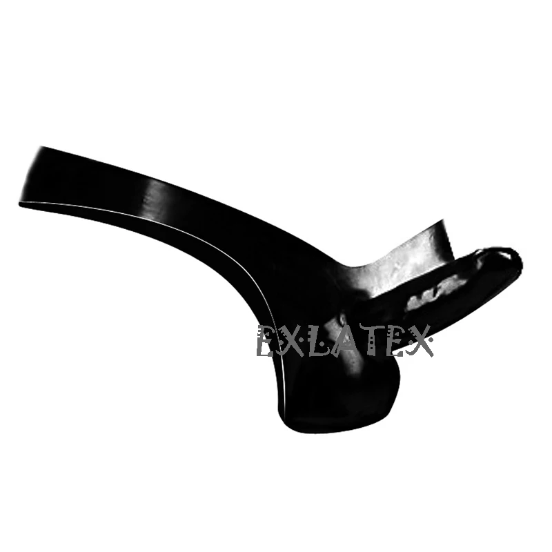 

Latex Panties Men String Erotic Underwear Black Latex Rubber G-String Underwear with Cock and Ball Sheath Fetish Male Underwear