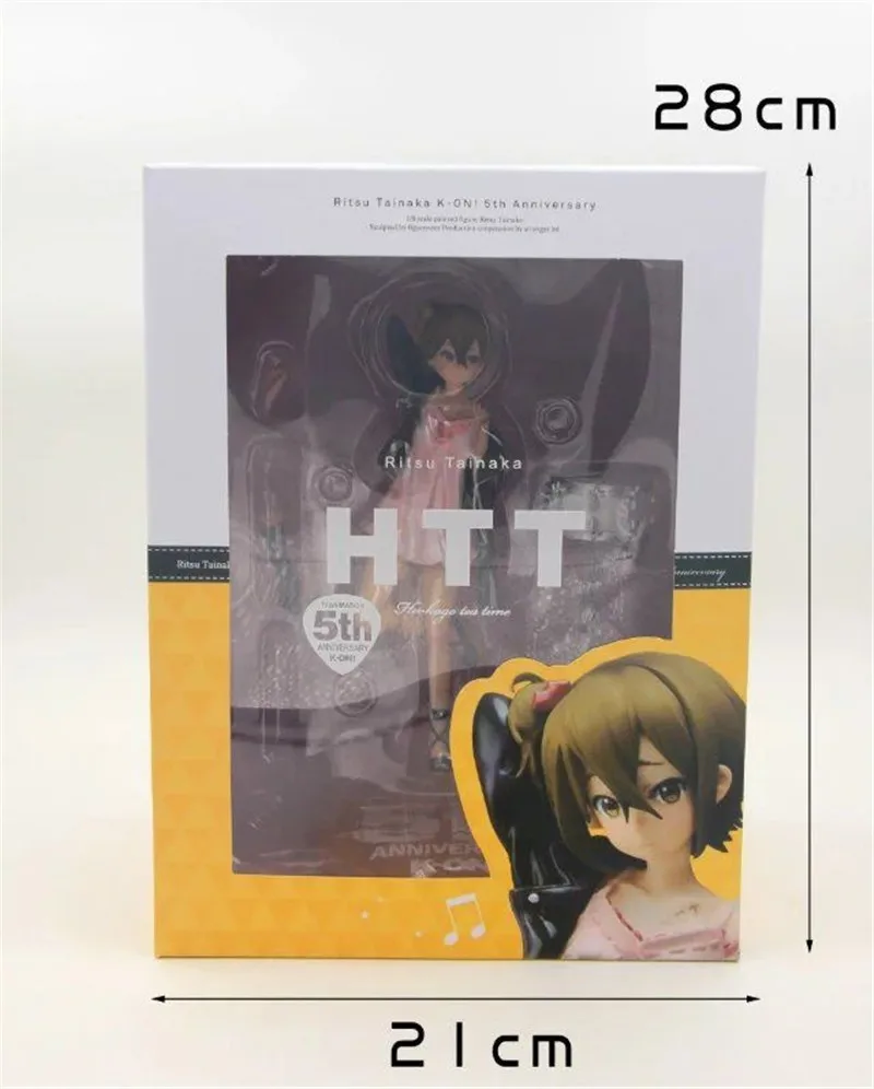 Anime Stronger K-ON Ritsu Tainaka Sexy Girl Figures Toy 5th Anniversary Dolls Gift 19cm (5)