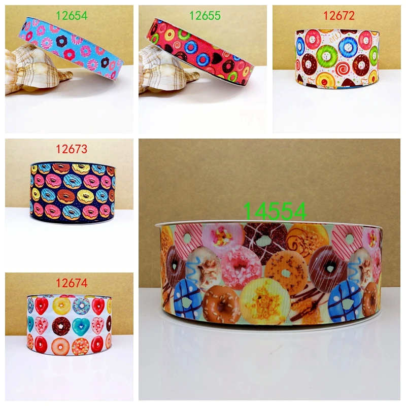 

Free shipping 50 yard cartoon printed grosgrain ribbon 14554