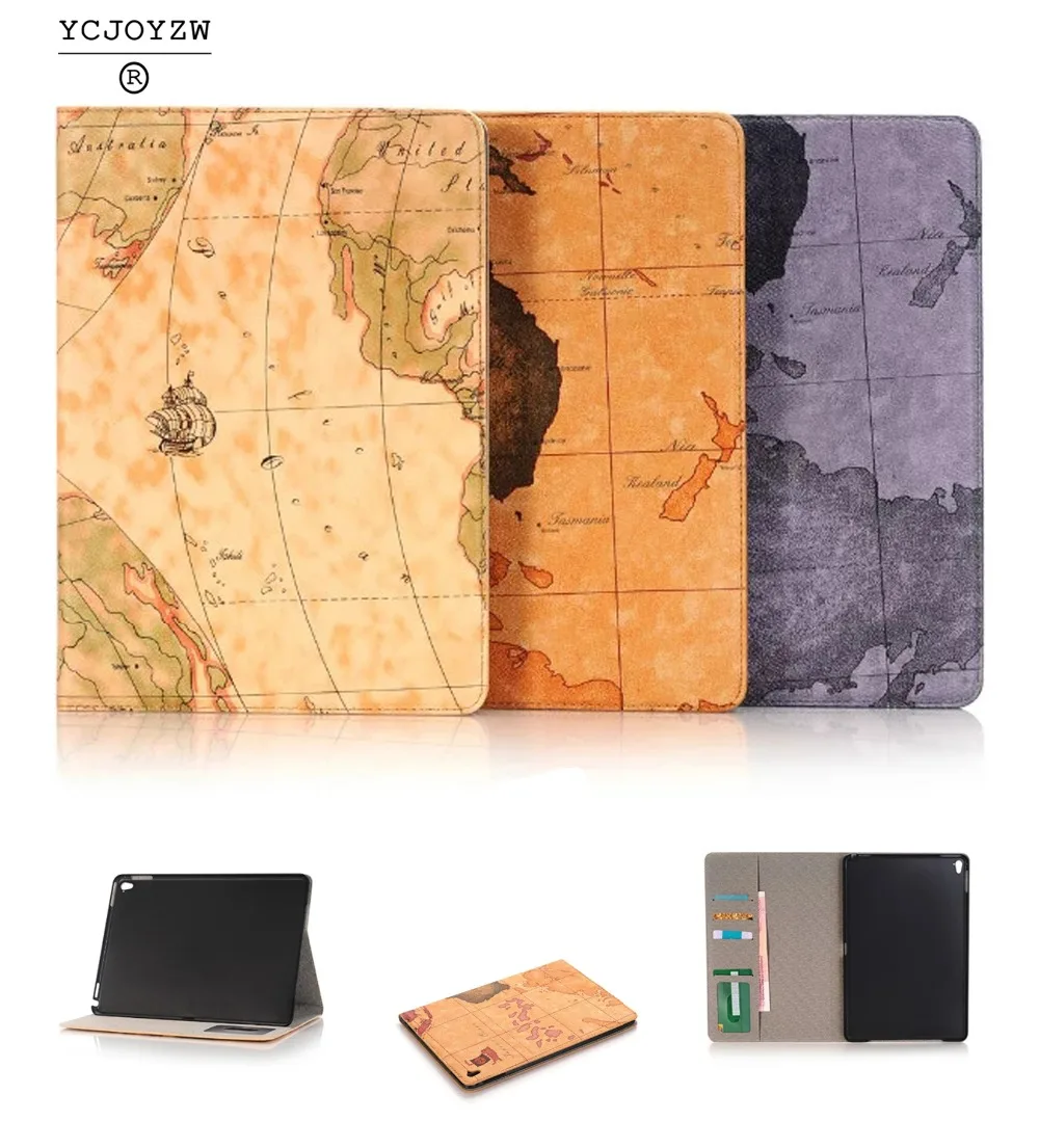 

YCJOYZW-Case for iPad pro 10.5 (2017) , Card wallet mode PU Smart Cover Case Magnet wake up sleep For iPad A1701 A1709 - YCJOYZW