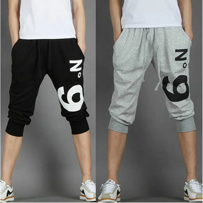 2016 New Summer man Casual Harem Pants Female man Skinny Pants print no 9 casual pants