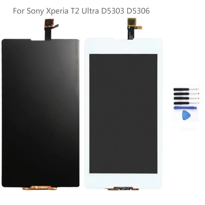 Для Sony Xperia T2 Ultra D5303 D5306 ЖК-дисплей сенсорный экран с дигитайзером тестирование