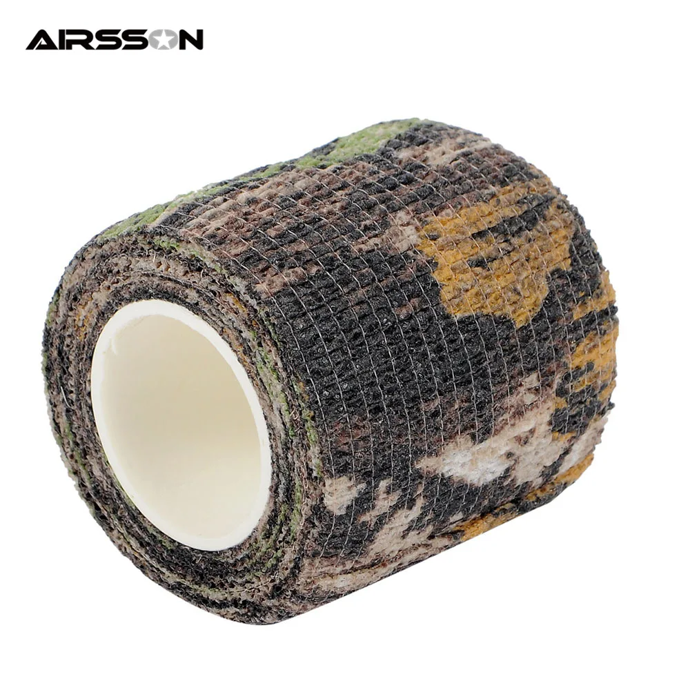 

4.5M Tactical Camo Tape Army Hunting Shooting Roll Camouflage Rifle Wrap Stretch Bandage Military Hunting Army Camo Elastic Tape