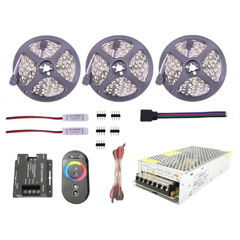 DC12V 5050 RGB Светодиодные ленты Bande с 6Ax3CH сенсорный пульт дистанционного управления