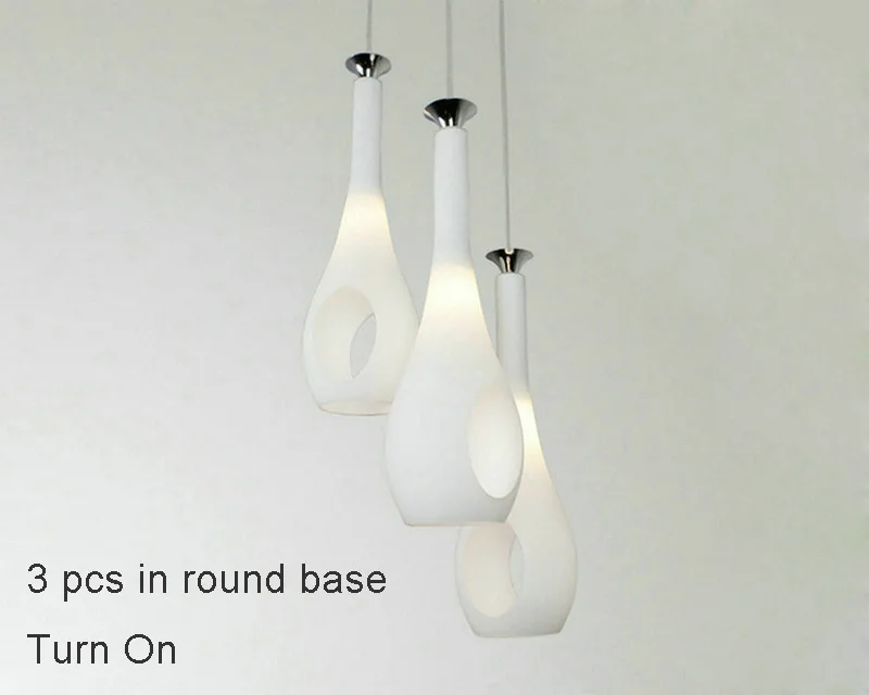 Luzes para Casa Abajur de Vidro Iluminação para Restaurantes Moderno Pingente Lâmpadas Quarto Lâmpada - Sala Jantar E27 Led 6 modern led pendant lights