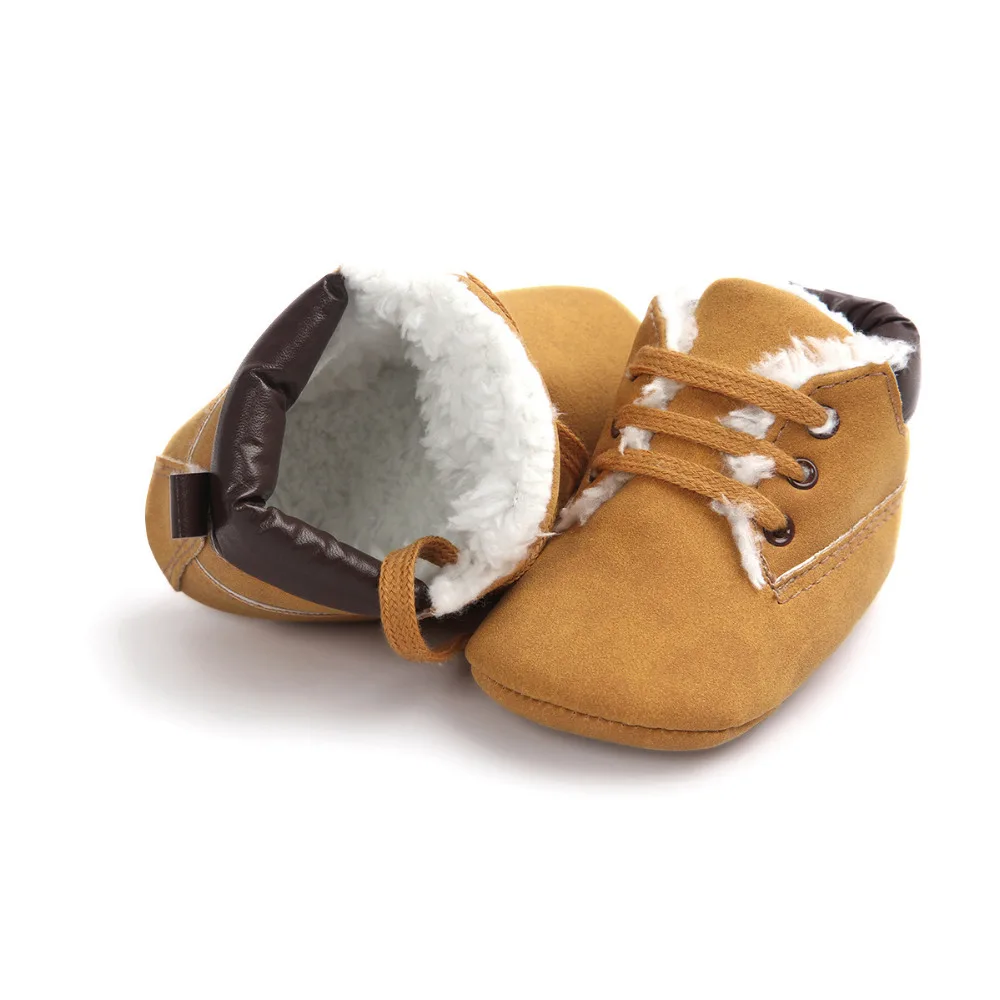 Winter Baby Boys Shoes Suede Leather Sneaker Toddler Baby Shoes Anti