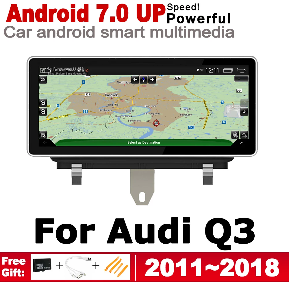 Clearance IPS Android 2 DIN Car DVD GPS For Audi Q3 8V 2011~2018 MMI Navigation multimedia player Stereo radio WiFi system 0