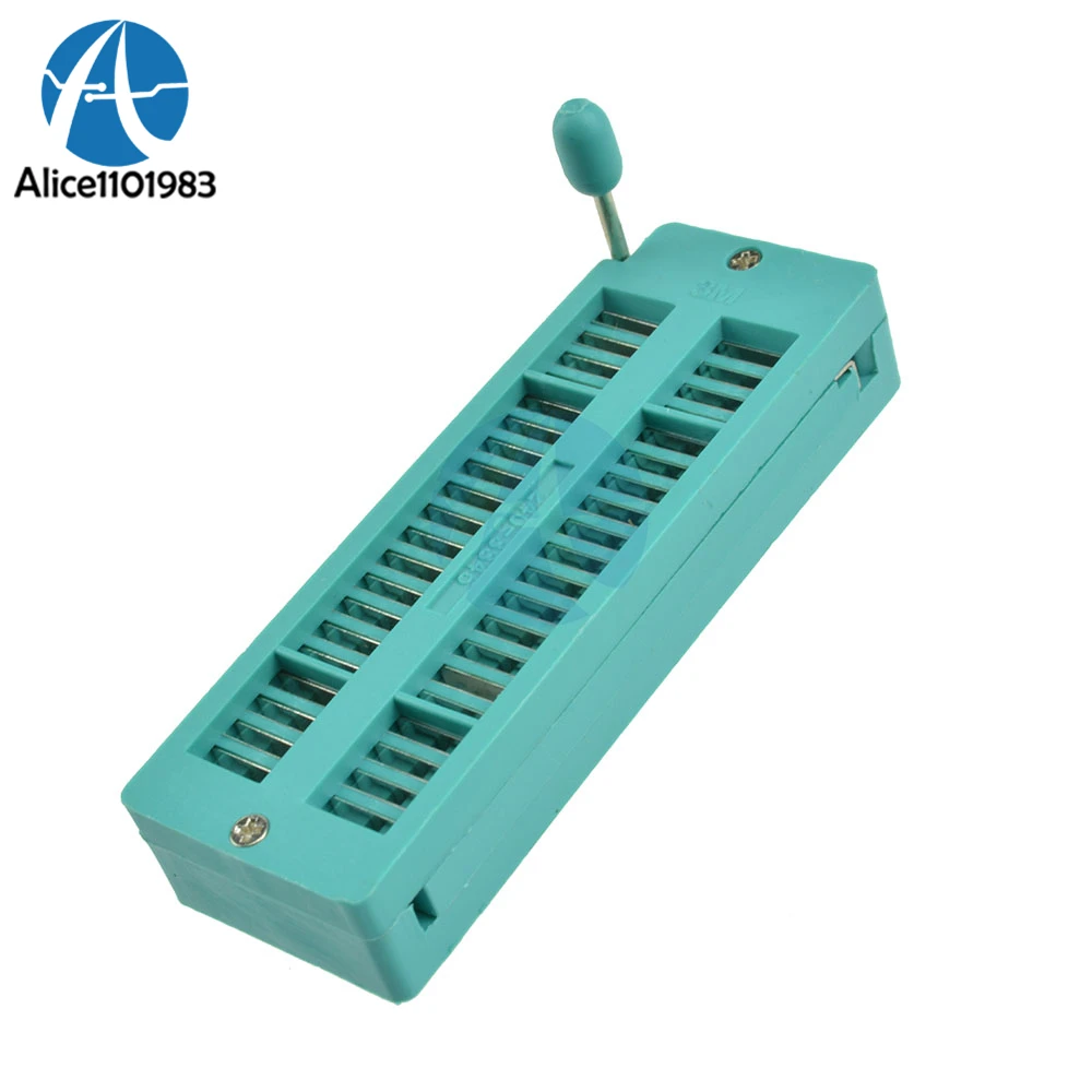

40P IC Universal ZIF Test Locking Socket Integrated Circuit IC Socket ZIP Narrow Test Socket 40 pin