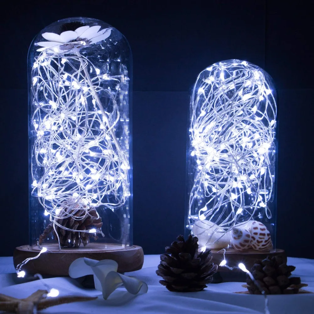 3 м, 5 м, 10 м, USB светодиодный светильник, водонепроницаемый Светодиодный светильник из меди, праздничный уличный Сказочный светильник s для рождественской вечеринки, свадебного украшения