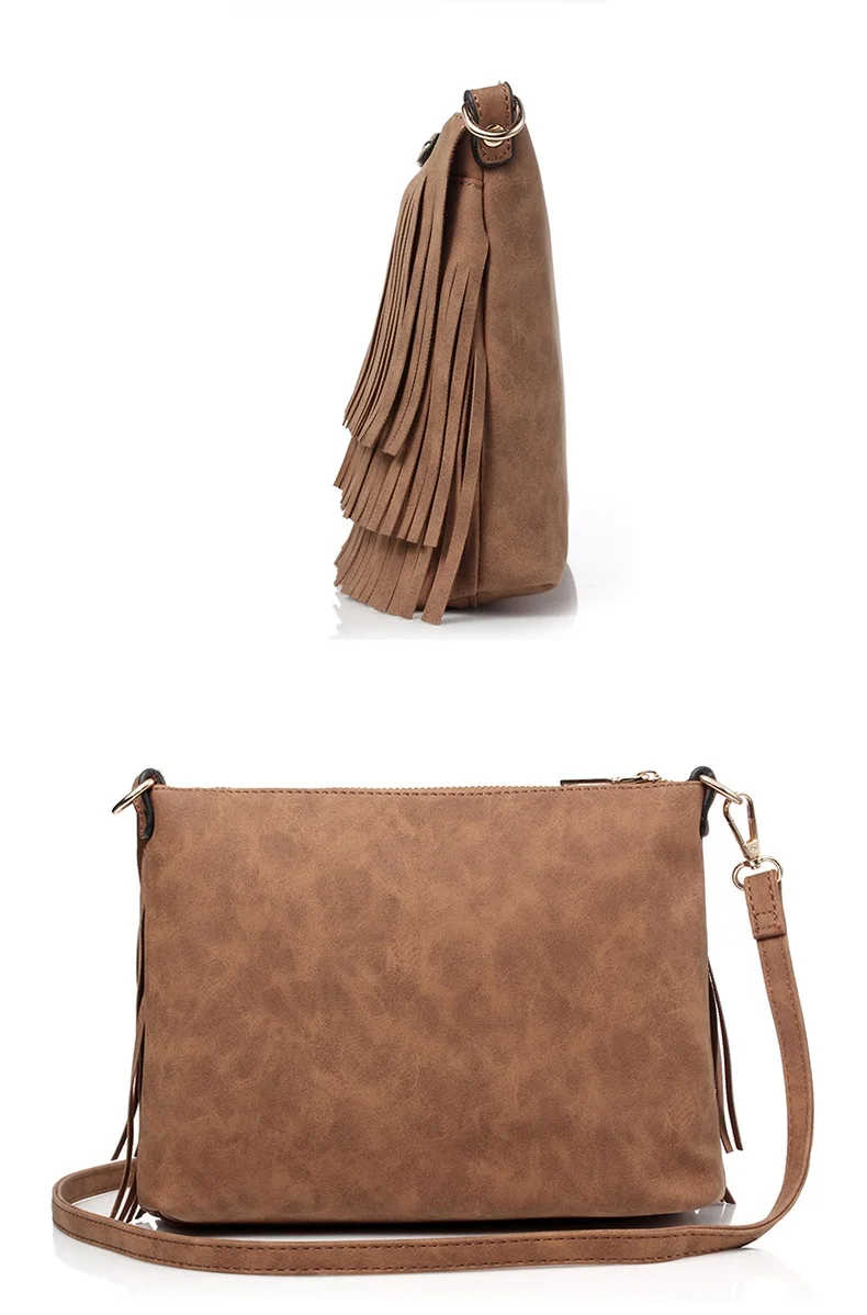 NIGEDU Vintage Tassel Shoulder Bag Small Female Crossbody Bags for Women Messenger Bags High Quality Pu Leather Handbag and Wallet (11)
