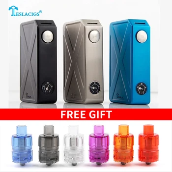 

Original TESLACIGS Authentic Tesla Invader III box mod vaporizer 240W dual 18650 battery vape mod electronic cigarrate