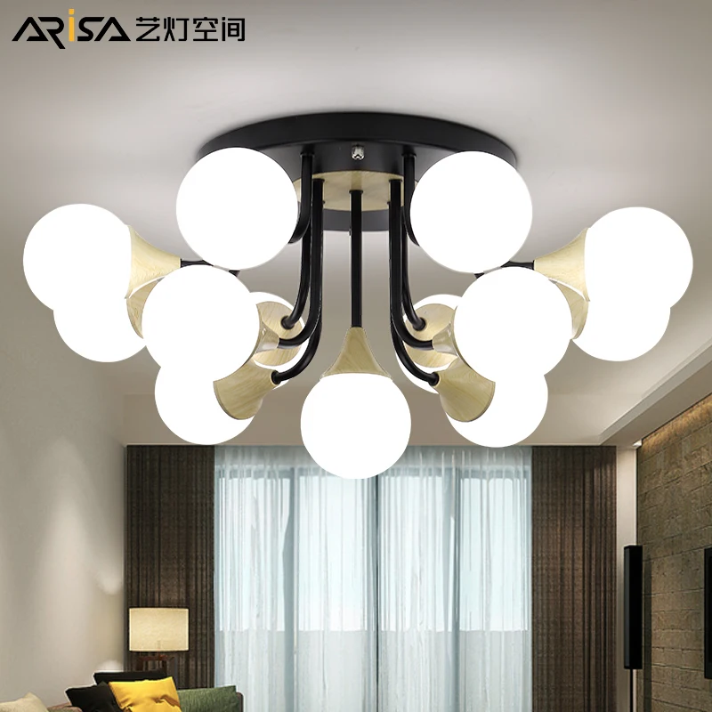 

Modern LED chandelier ceiling Nordic illumination bedroom suspended lamps home deco lighting fixtures living room hanging lights