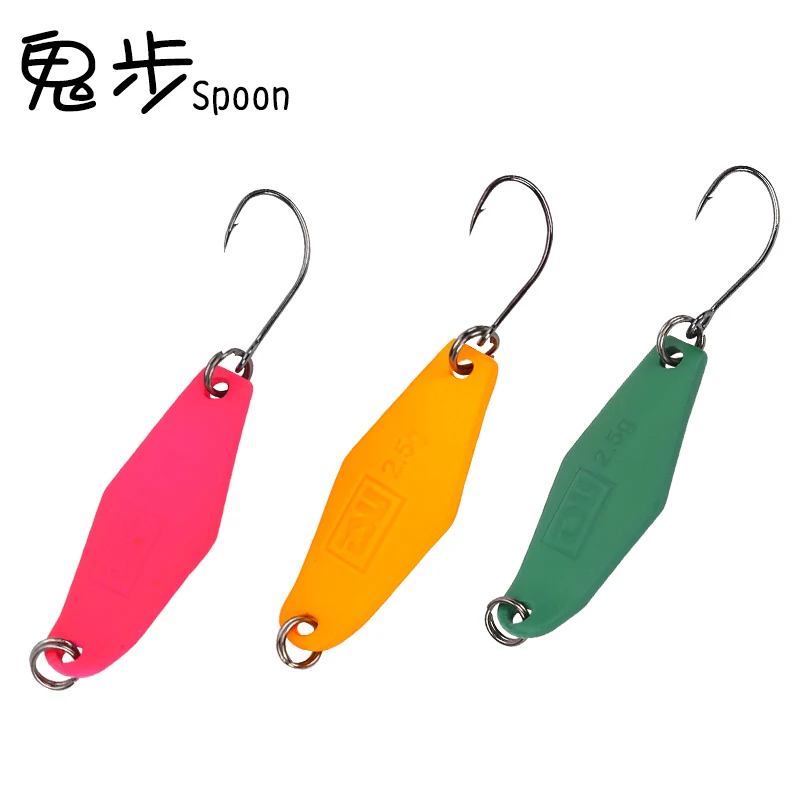 

Trulinoya small sequins 2.5g 30mm Metal spoon Fishing Lure Hard Bait Sequin Spoon Paillette Single Hook