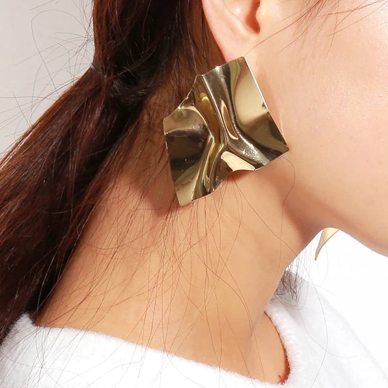 

Fashion Stud Earrings 2019 Big Geometric Earrings for Women Bold Statement Earrings 2019 Modern Art Party Punk Earring Jewelry