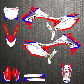 

Motorcycle Full Sticker Customizable Number Name Graphics For Honda CRF450 13-16 CRF250 14-17 2015 2016 Personality Decal