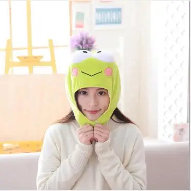 

WYZHY New frog hooded hat to keep warm plush toy doll to send children's gifts