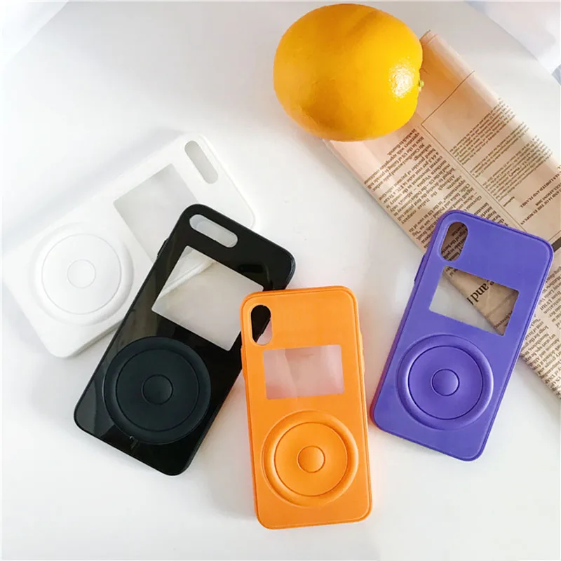 

Funny Player Phone Case For iphone 7 6S 6 8 plus For iphone X Hard Back Cover Soft Bumper Case Fashion Candy Color Protect Cases