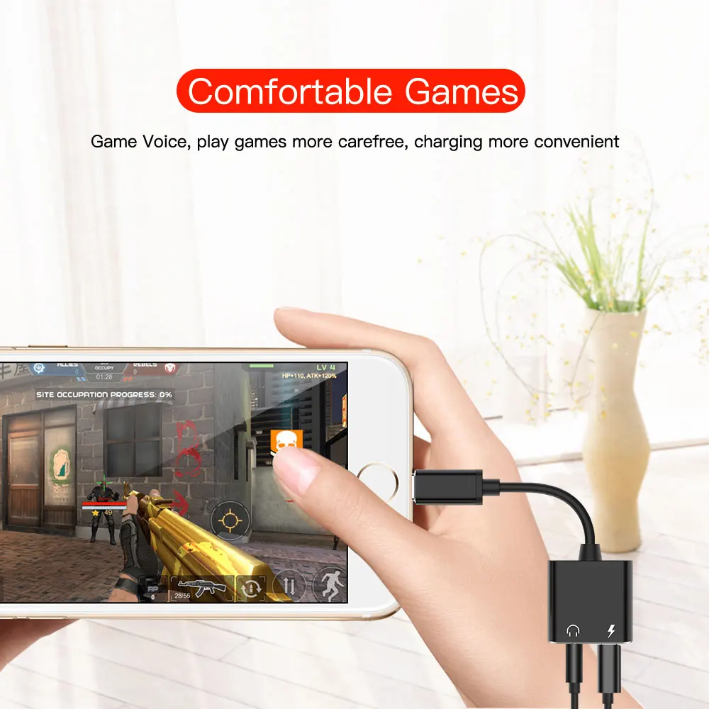 Type C To 3.5 mm Earphone Jack Adapter 2 in 1 USB C Audio Cable Converter Charging Splitter Headphone Adapter For Samsung Xiaomi