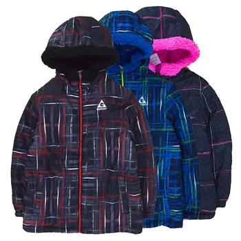 

Winter new lamb cashmere padded cotton padded coat on both sides wearing jacket boy girl coat