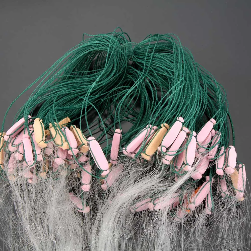 

26m 3 Layers Outdoor Sport Fish Gill Net Trap Fishing Gear Fishing Net Monofilament Network With Float