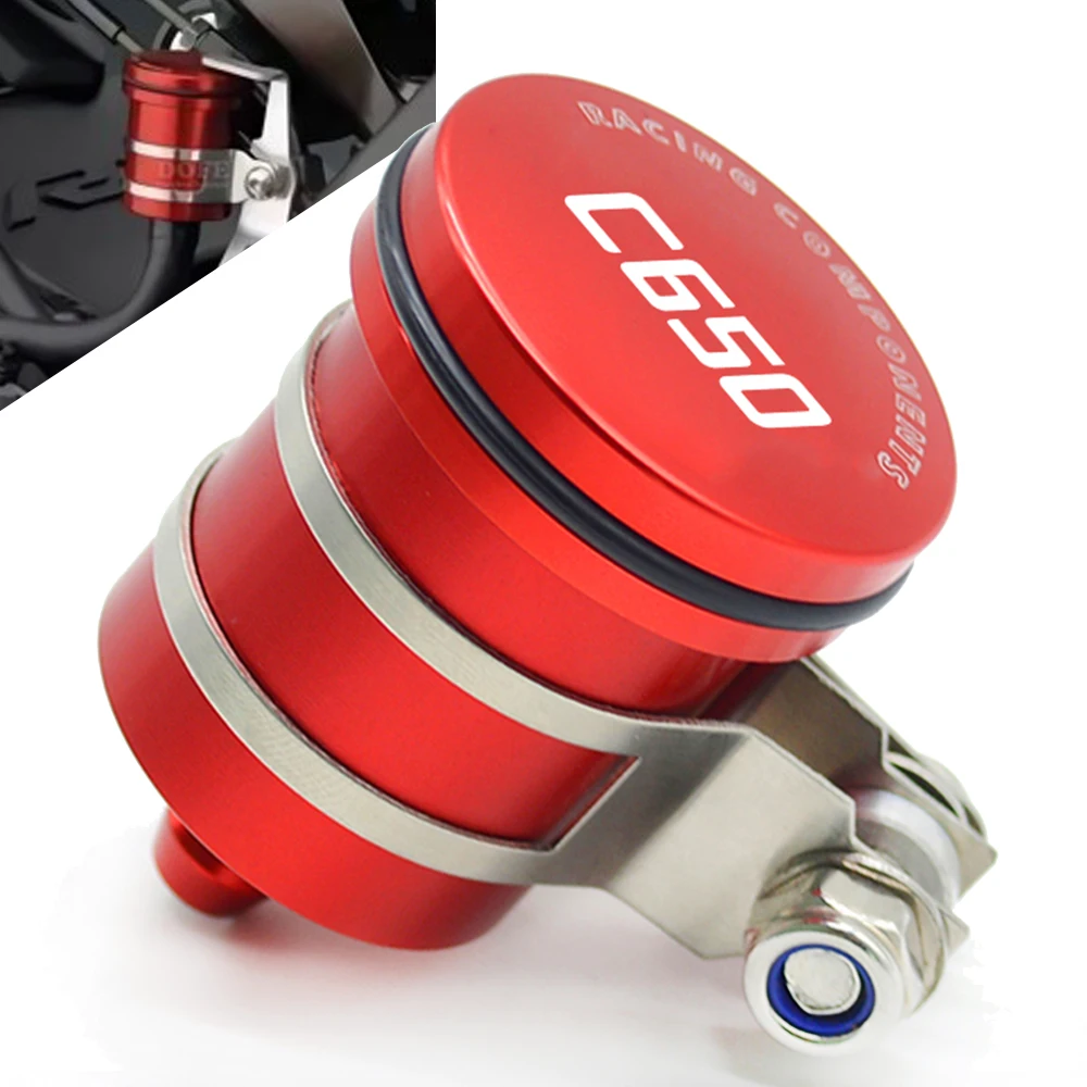 

CNC Motorcycle Rear Brake Fluid Reservoir Clutch Tank Oil Cup for bmw C650 SPORT C650GT 2011 2012 2013 2014 2015 2016 2017 2018