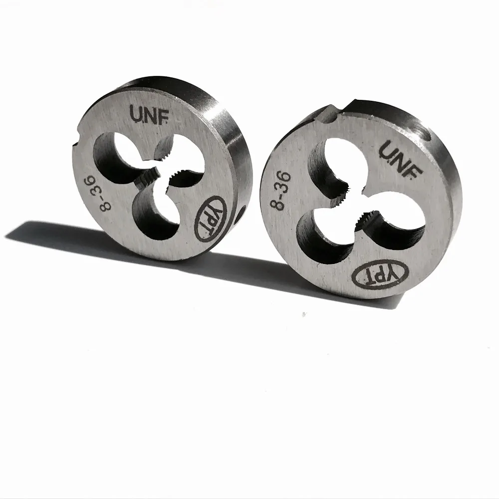 

Free shipping of 2PCS Alloy steel made right hand UNF 8-36 manual die threading tools Lathe Model Engineer Thread Maker