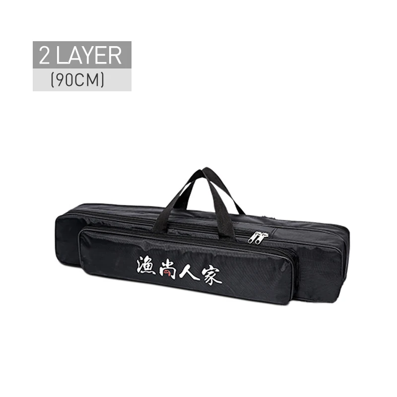 Bolsa de Pesca Vara de Pesca Multifuncional ao ar Ombro Portátil Bolsa - 3 Camada 80 90 120cm Armazenamento Livre Xa75g Mão 2 25 High Quality Esporte e Lazer