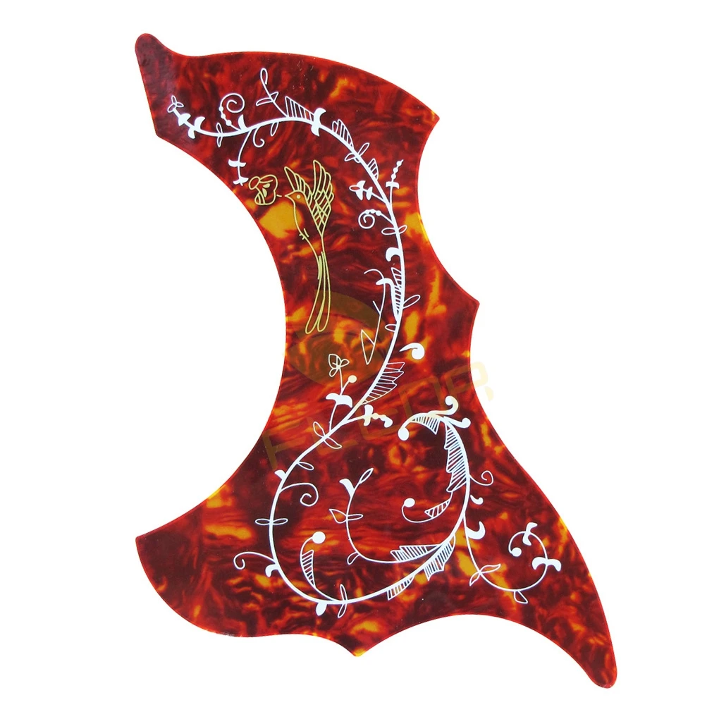 Hummingbird Pickguard Acoustic Guitar Pickguard Red Tortoise Shell For