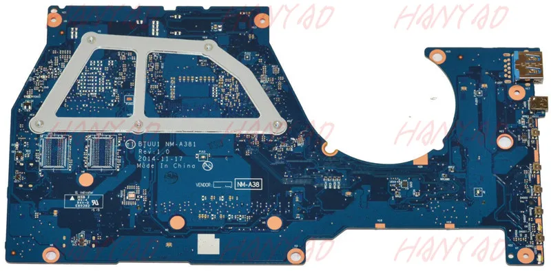 

For Lenovo YOGA 3 14 laptop motherboard 5B20H35637 NM-A381 i5 cpu ddr3 Processor