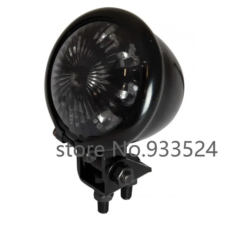 

Motorcycle Custom Streefighter LED Bates Rear Stop Tail Light Black Smoked Lens For Harley Bobbey Chopper Touring