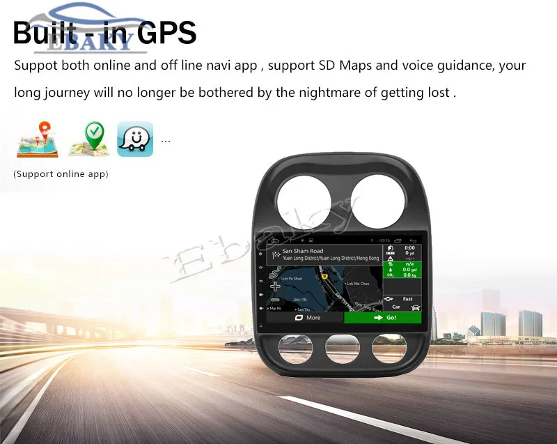 Discount NaviTopia 10.2inch Octa Core 8 core RAM 2G ROM 32G Android 8.1 Car Radio player 2016- for Jeep Compass 31