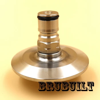 

2"Tri Clamp to Ball Lock Gas Post, SS304 Sanitary Brewer Fitting, 64mm OD ferrule Free Shipping