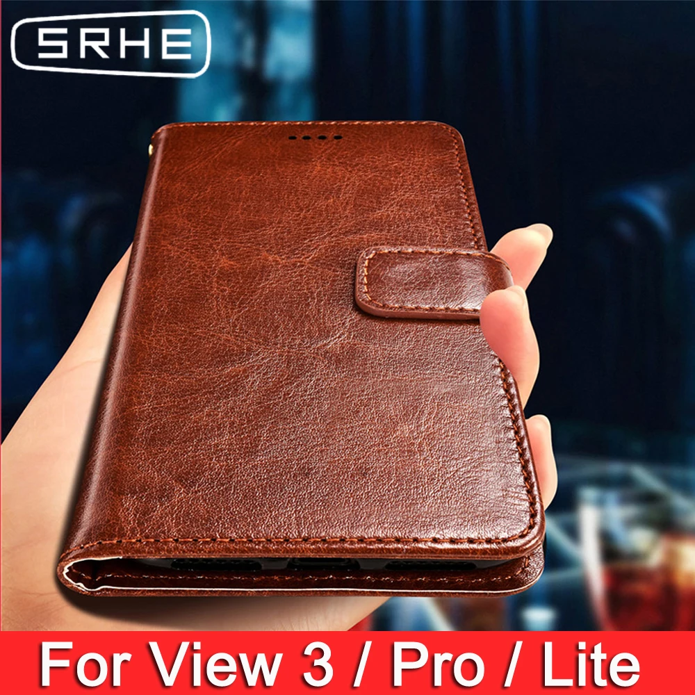 

SRHE For Wiko View 3 Pro Case Flip PU Leather Silicone Wallet Magnetic Holder Phone Case Cover For Wiko View 3 View3 Lite