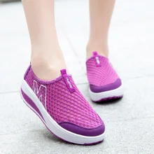 Summer Women Fashion Shoes Breathable Mesh Woman Flats Shoe Platform Ladies Sneakers Slip On Swing Ladies Footwear Summer Women Fashion Shoes Breathable Mesh Woman Flats Shoe Platform Ladies Sneakers Slip On Swing Ladies Footwear
