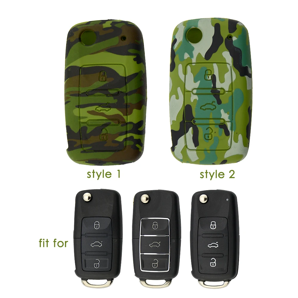 

Silicone Car Key Case Cover for VW Volkswagen Golf 4 5 6 Bora Jetta POLO Passat B5 B6 Superb Octavia Fabia SEAT Ibiza Leon
