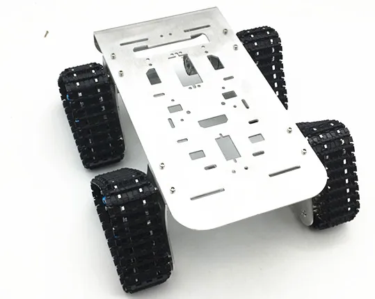 

4WD Metal Tank Intelligent Crawler Robotic Chassis for DIY Mini RC Robot Car Toy Accessory 25.5x25x23cm