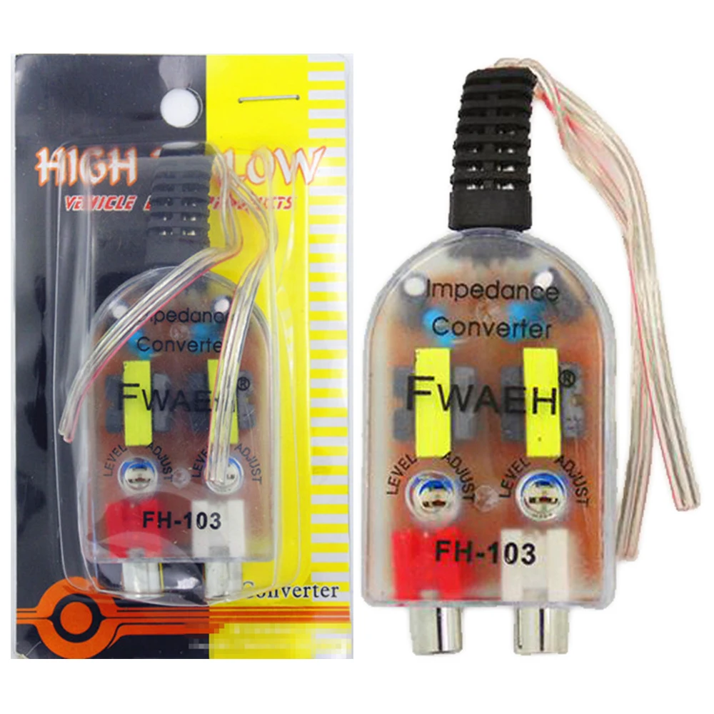 Impedance Converter Hot Selling High to Low Speaker to RCA Line Car