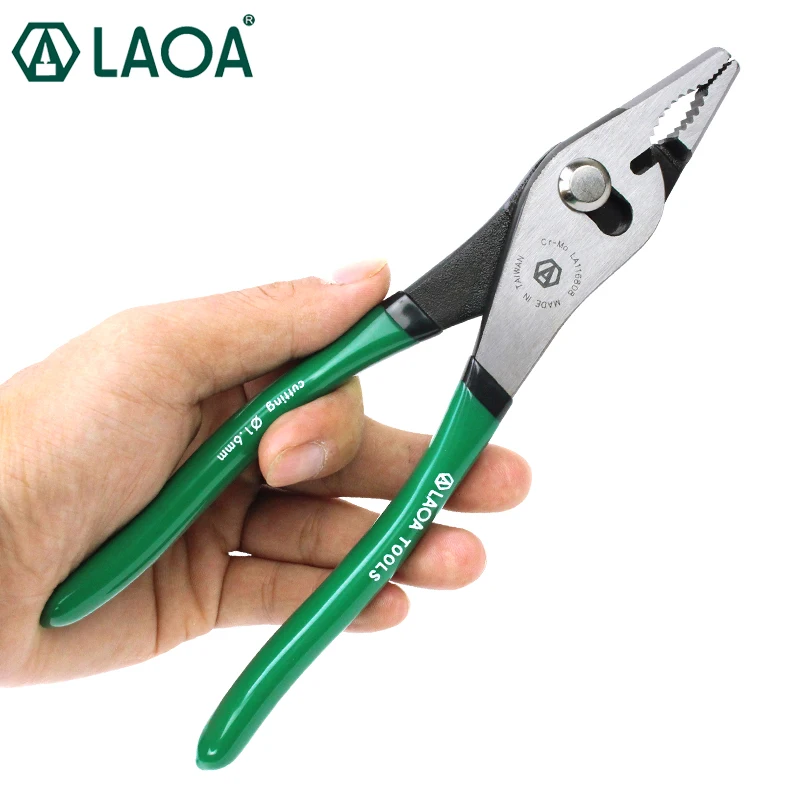 

LAOA Industrial-grade Multifunction Slip Joint Pliers Cr-Mo Slip Joint Pliers Pipe Wrench Locking Pliers Wire Cutter HRC58