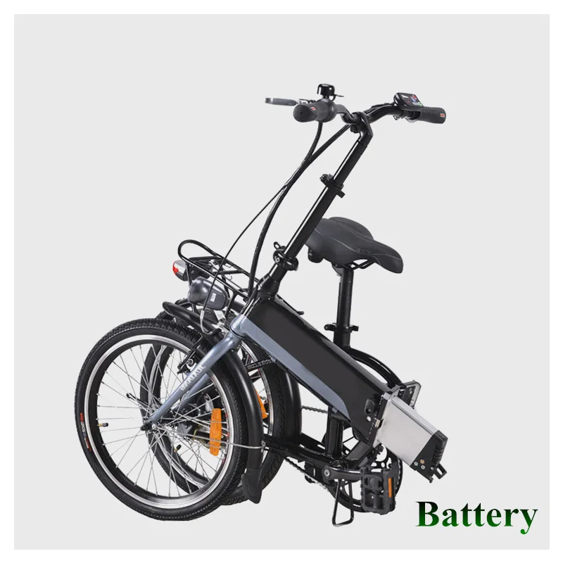EU US AU no taxes small folding electric bicycle li-ion 36v 10Ah e bike lithium battery for bbs01 motor 500w 250w + 2A charger (2)