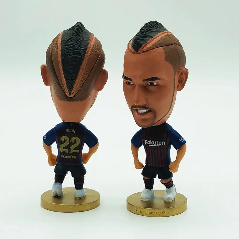 

Soccerwe Soccer Super Star BC# 22 Vidal Doll Statue Portrait Blue Red Kit 2019 Season