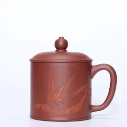 Фиолетовый; песок покрыты чашки рудник из фиолетовой глины чашки Чай делая офисная чашка заварник-подарок набор для чая настройки